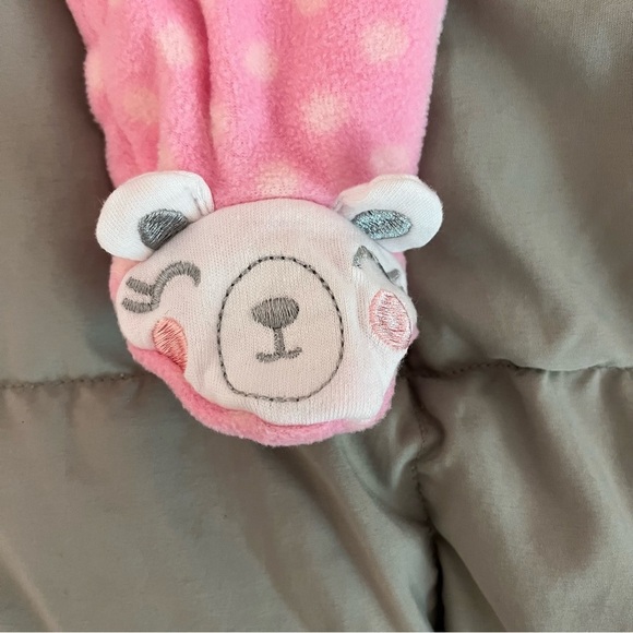 NWT Little Wonders Full Zip Fleece Bear Onesie - Size Newborn - Picture 4 of 6